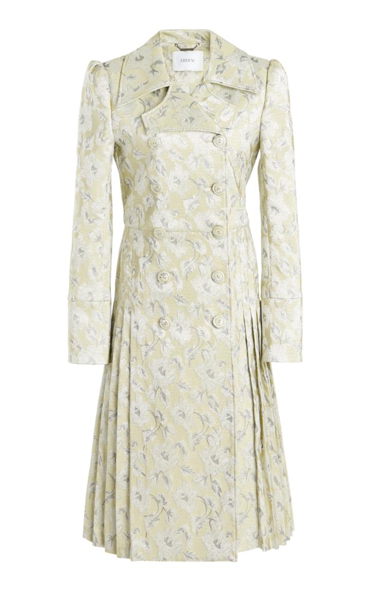 Moda Operandi Erdem Murray Pleated Sides Coat