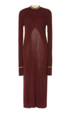 Maison Margiela Ribbed Knit Wool-blend Turtleneck Dress