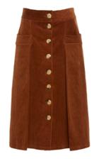 Dodo Bar Or Guiditta Cotton-corduroy Midi Skirt