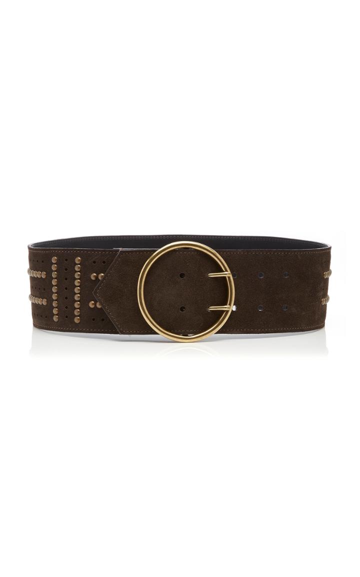 Etro Stud-embellished Suede Belt