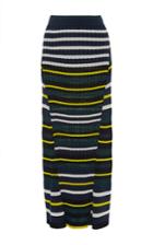 Pringle Of Scotland Stripe A-line Knit Skirt