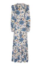 The Vampire's Wife Belle Floral Crepe Maxi Dress