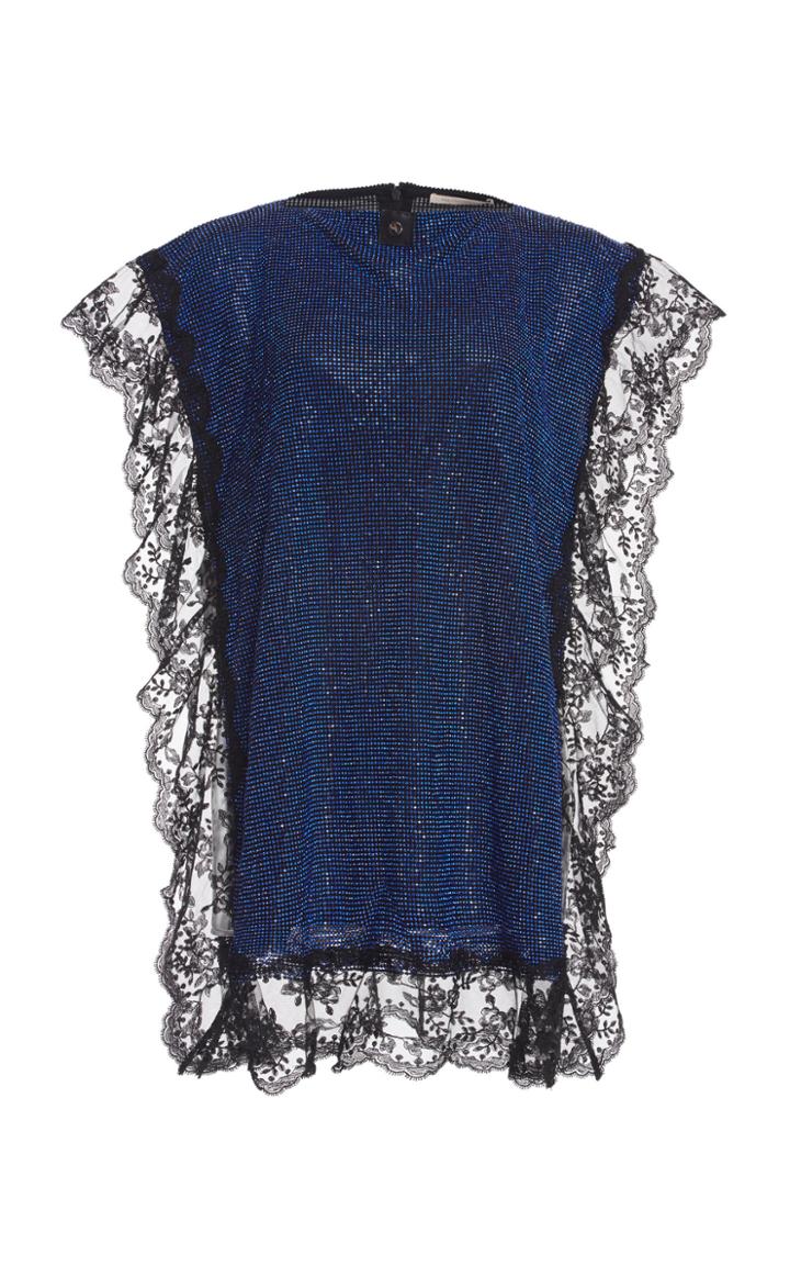 Christopher Kane Crystal Mesh Mini Dress
