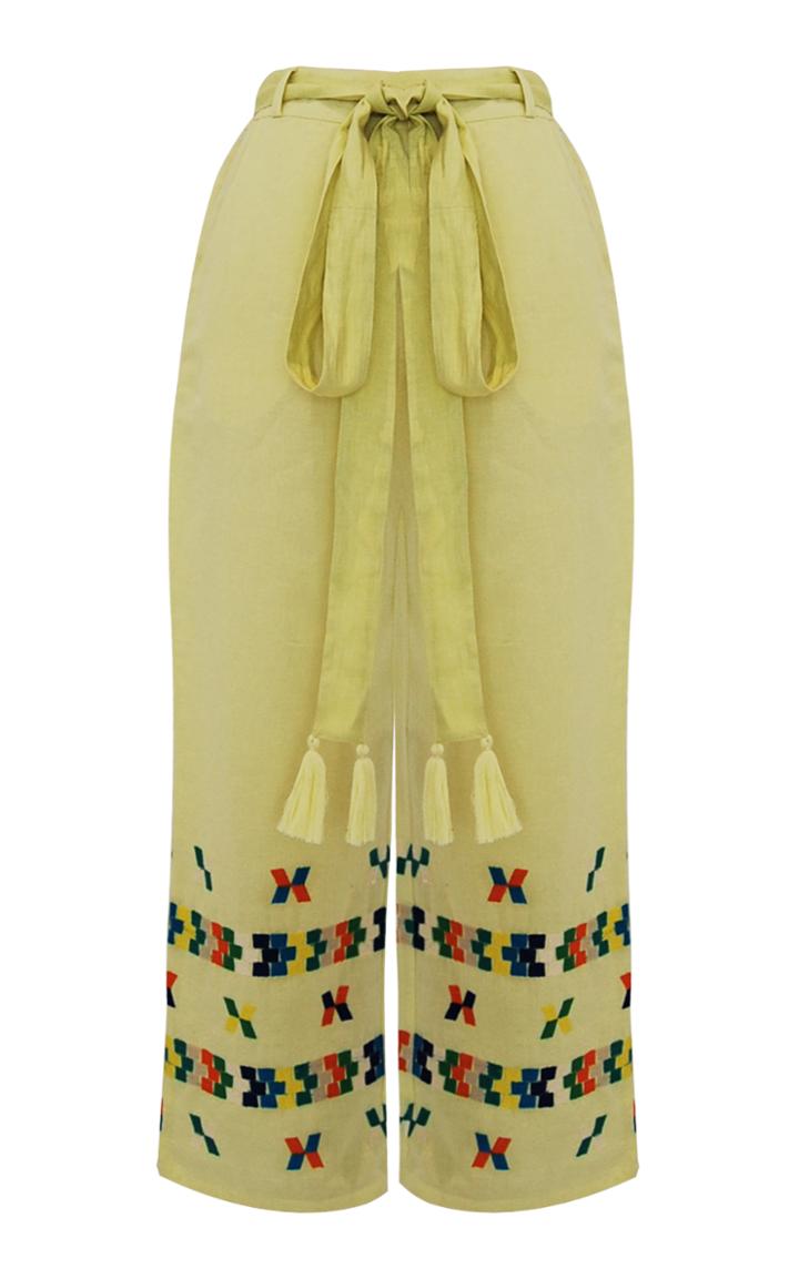 Mochi Betty Embroidered High Waist Pants