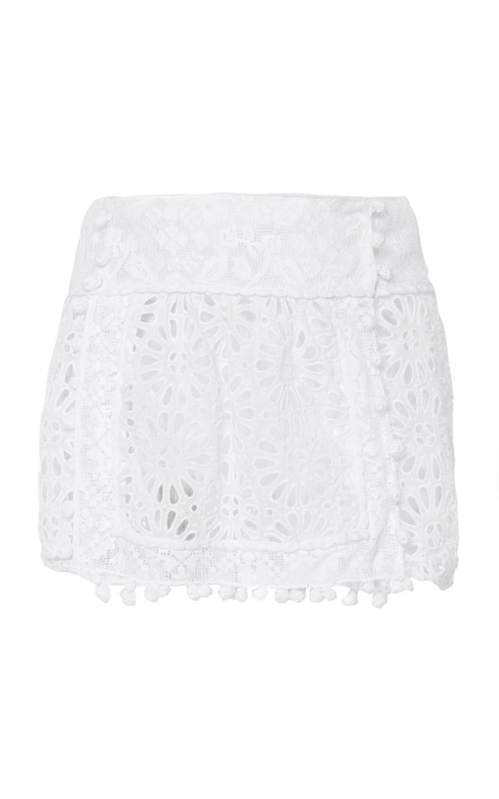 Isabel Marant Krista Floral Eyelet Mini Skirt