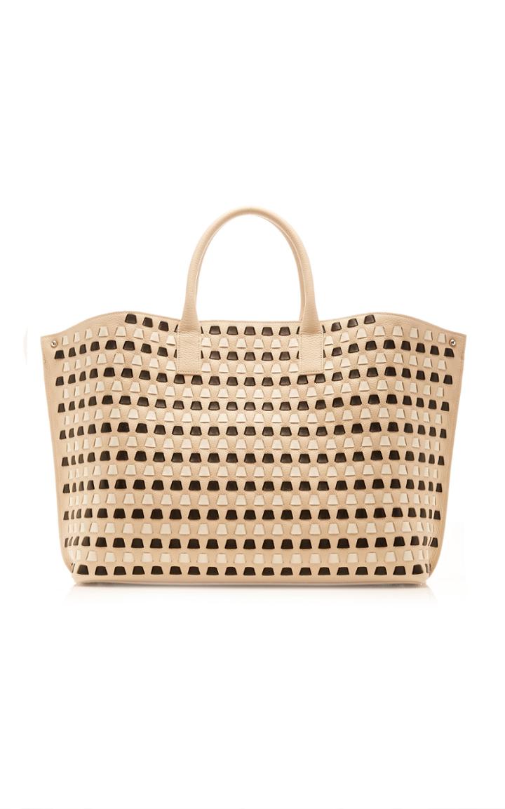 Akris Ai Medium Woven Leather Bag