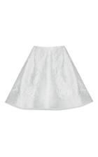 Alex Perry Chase Floral Brocade Pleat Mini Skirt