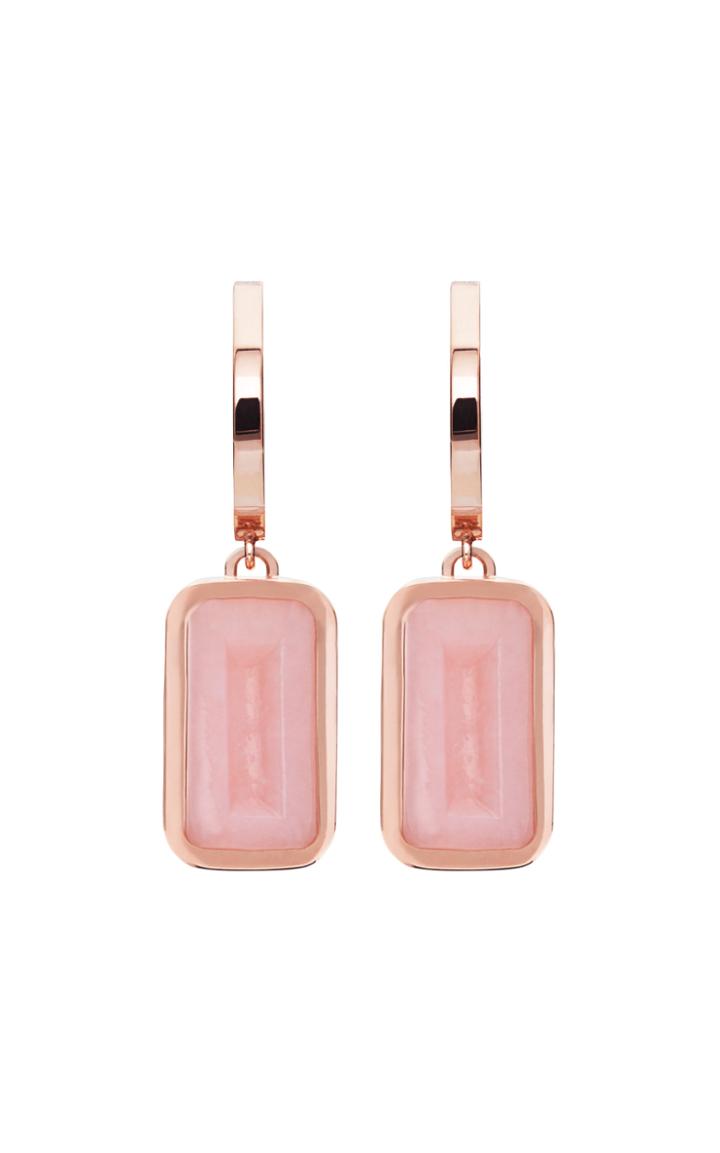 Alina Abegg Pfefferminz Opal 14k Rose Gold Hoop Earrings