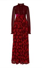 Anna Sui Embroidered Crinkle Stripe Jumpsuit