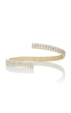 The Last Line 'bypass' 14k Yellow Gold And Diamond Wide Bracelet