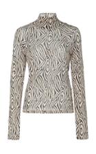 Nanushka Madi Abstract-patterned Raglan Turtleneck