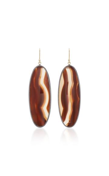 Kothari 18k Gold And Sequoia Wood Earrings