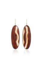 Kothari 18k Gold And Sequoia Wood Earrings