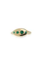 Wwake Emerald Signet Ring
