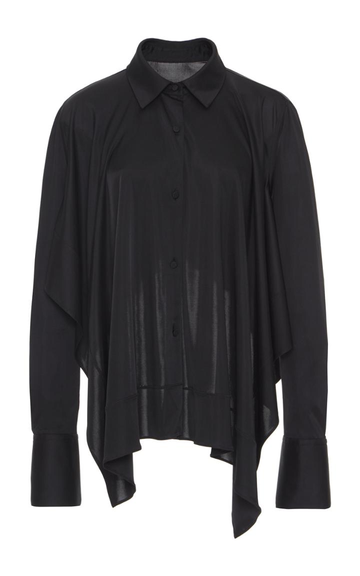 Roberto Cavalli Satin Button Up Top