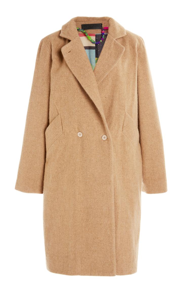 Moda Operandi The Elder Statesman Woven Cashmere City Coat