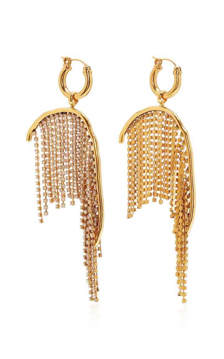 Ellery Latham Strass Chain Earrings
