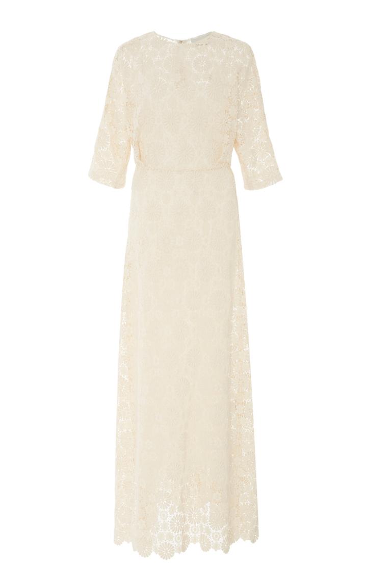 Mansur Gavriel Guipure Lace Maxi Dress