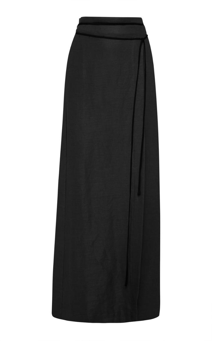 Bondi Born Wrap Cellulose And Flax Maxi Skirt