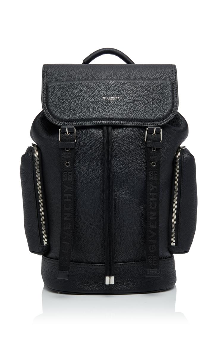 Givenchy Buckled Textured-leather Backpack