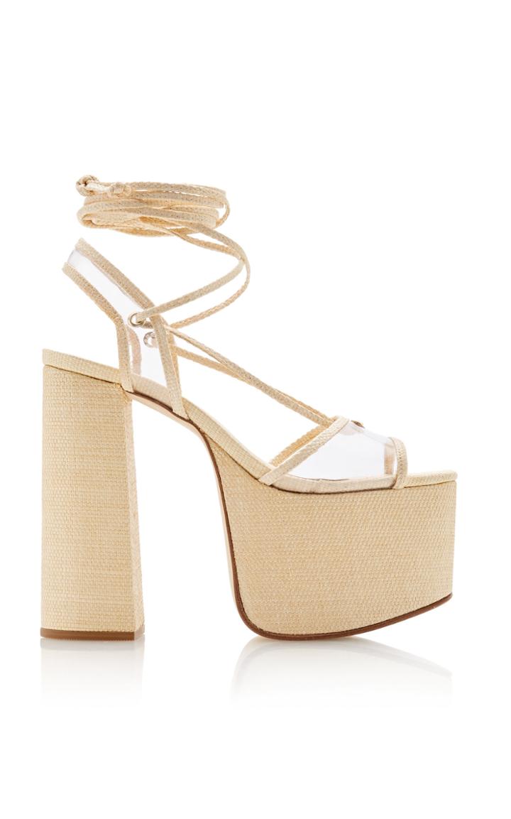 Moda Operandi Cult Gaia Diana Platform Wrap-tie Heels Size: 35