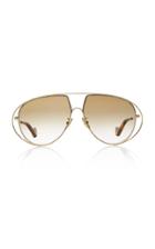 Loewe Gold-tone Aviator-style Sunglasses