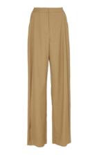 Agnona Wool And Cashmere-blend Voile Wide-leg Pants