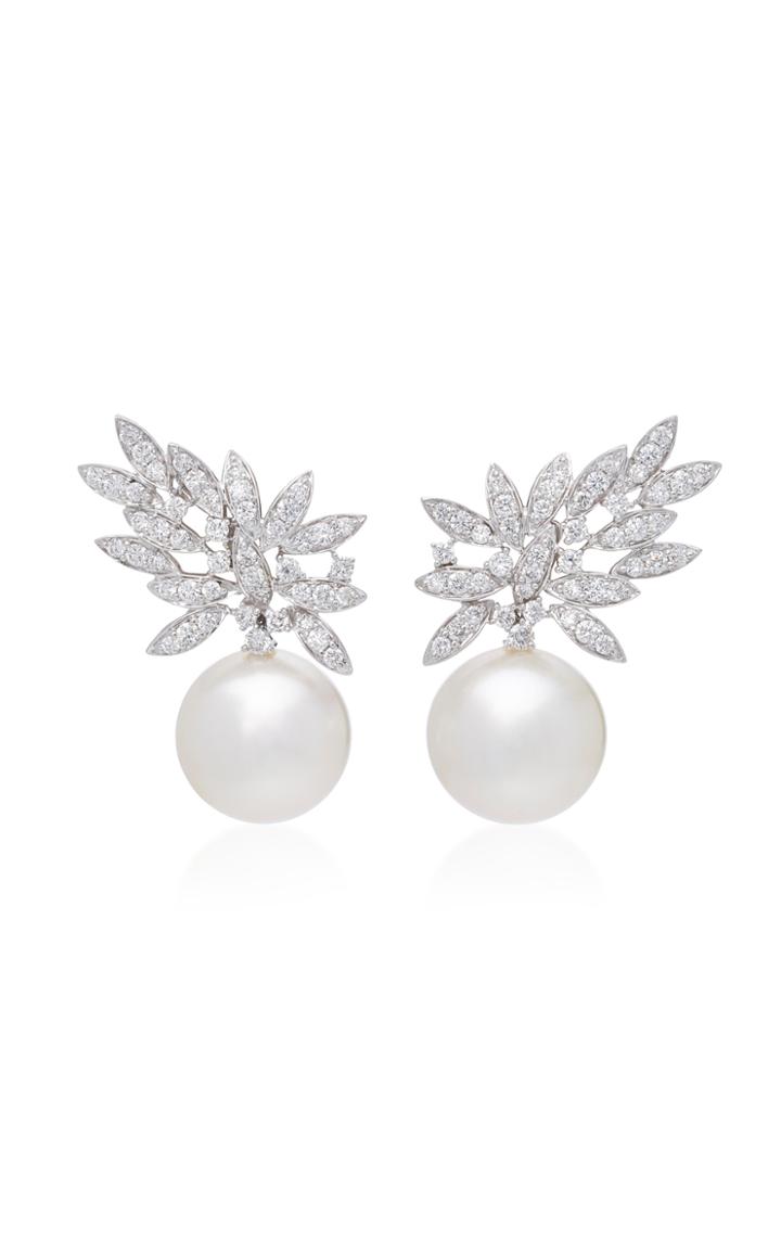 Hueb Gala 18k White Gold Diamond Earrings