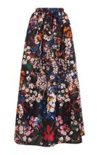 Elie Saab Floral Faille Princess Skirt