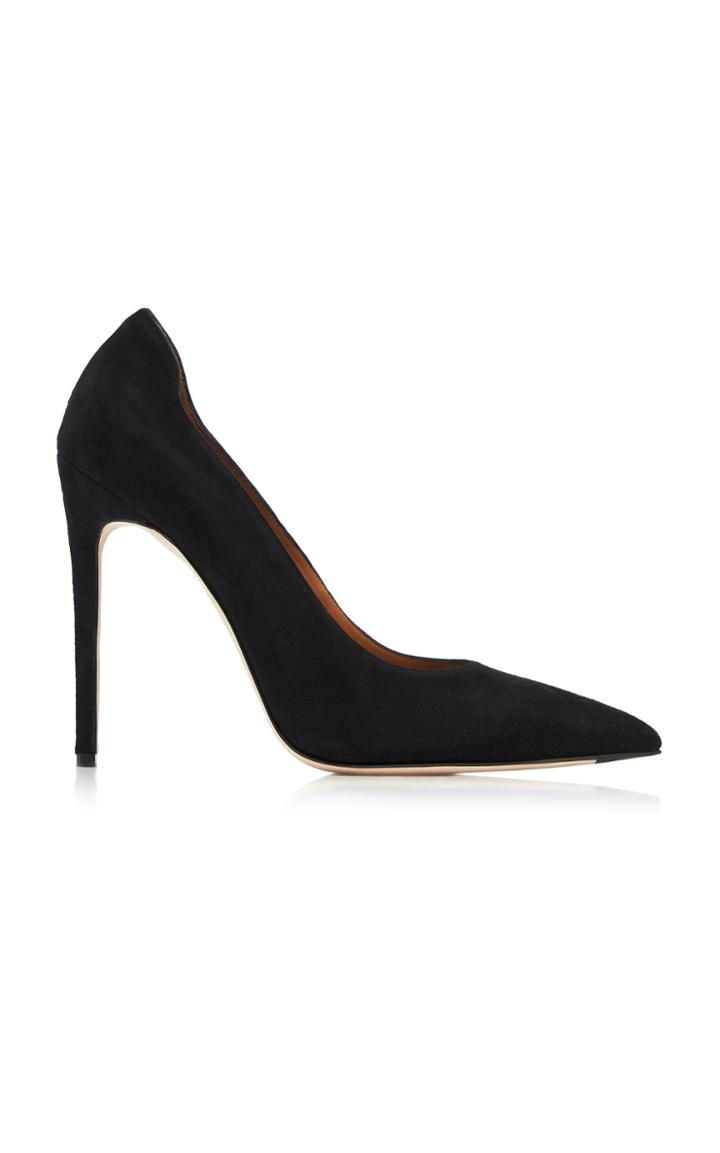 Victoria Beckham Black Satin Pumps