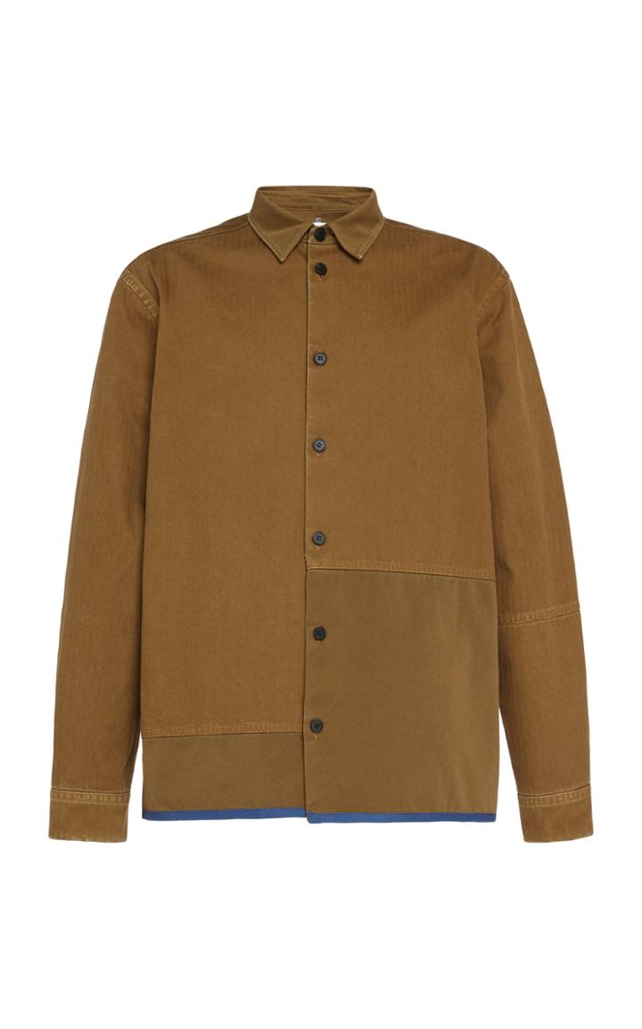 Oamc Cascade Patch Cotton Shirt