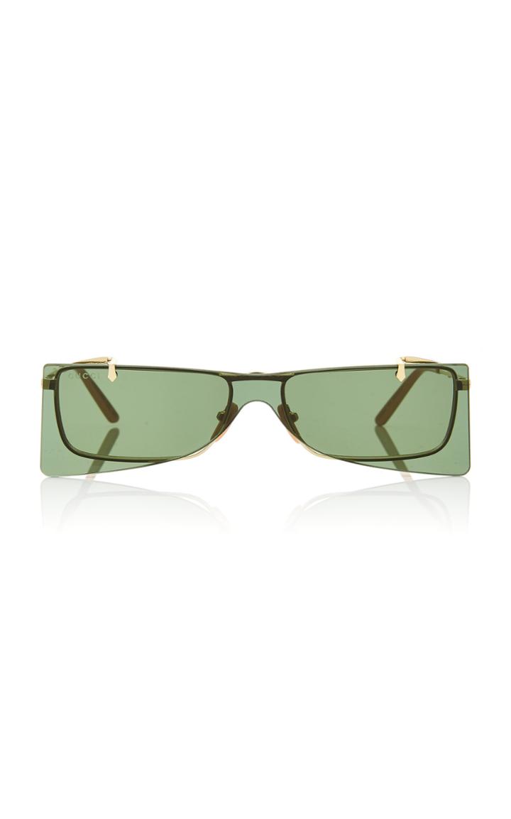 Gucci Sunglasses Cat-eye Gold-tone Sunglasses