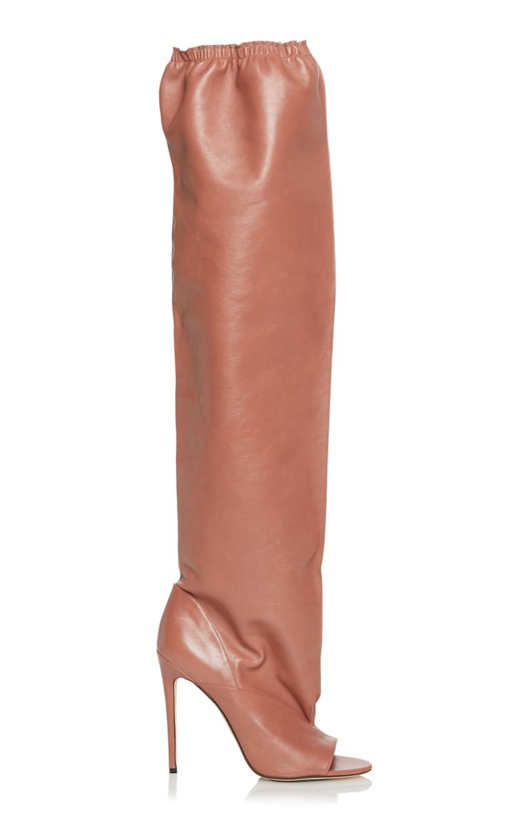 Victoria Beckham Midnight Over-the-knee Leather Boots