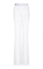 Amen Couture Embroidered Flared Net Pant