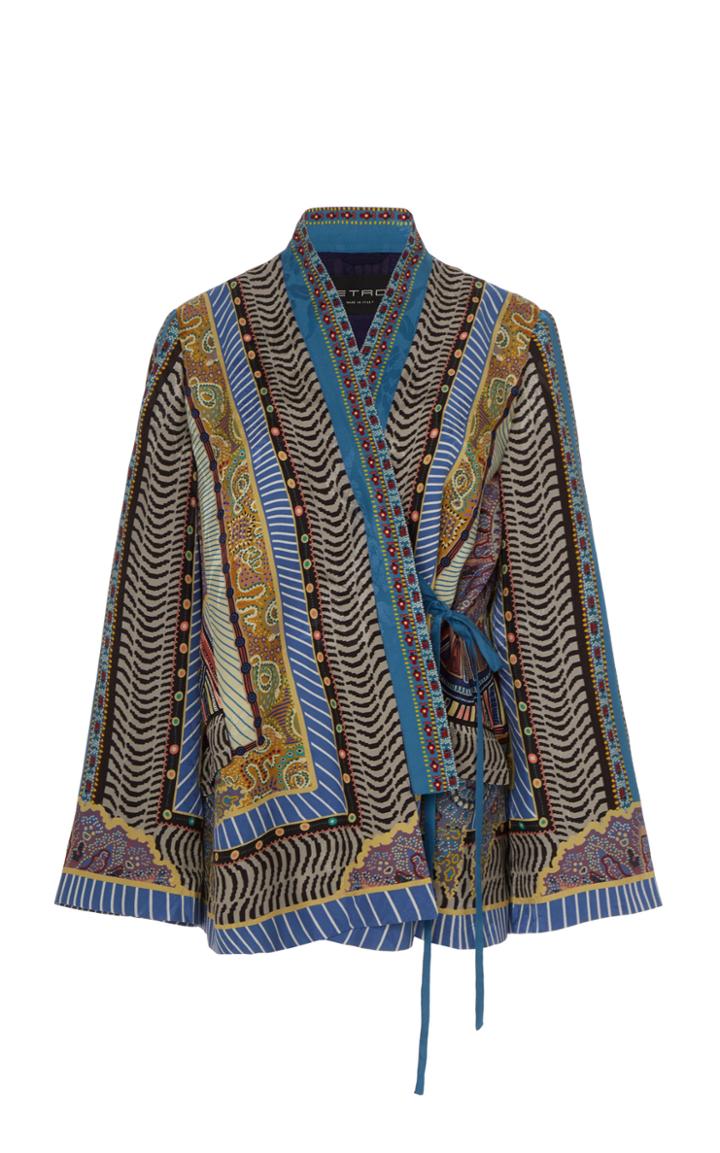 Etro Patterned Tie-front Jacket