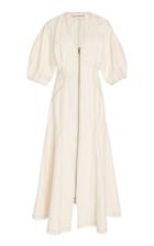 Mara Hoffman Sophie Contrast-stitched Cotton Midi Dress