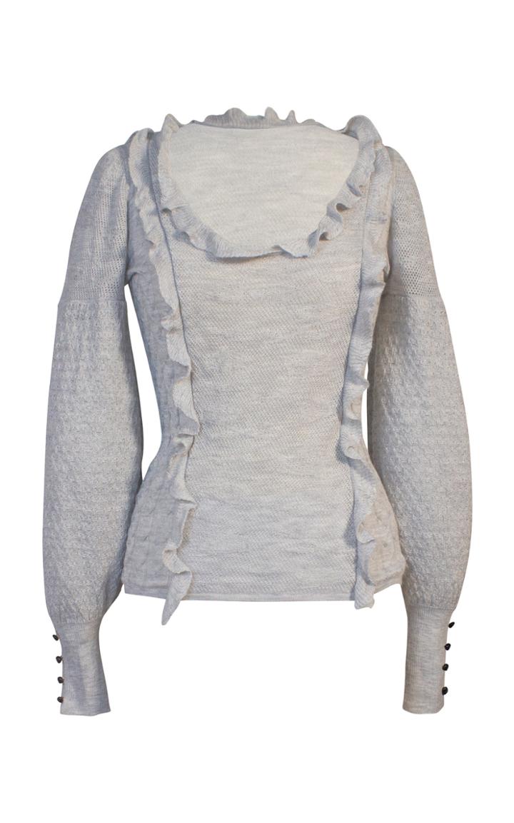 Alejandra Alonso Rojas Federica Ruffled Pullover