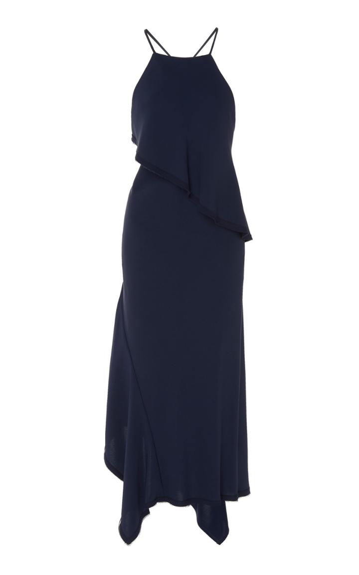Jason Wu Collection Halter Flounce Cady Dress