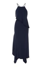 Jason Wu Collection Halter Flounce Cady Dress