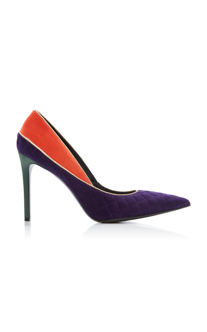 Balmain Mary Quilted Leather Pumps