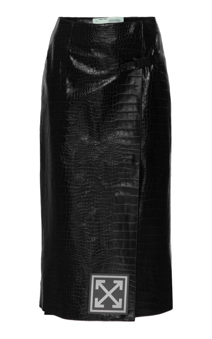 Off-white C/o Virgil Abloh Crocodile Wrap Skirt