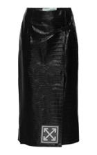 Off-white C/o Virgil Abloh Crocodile Wrap Skirt