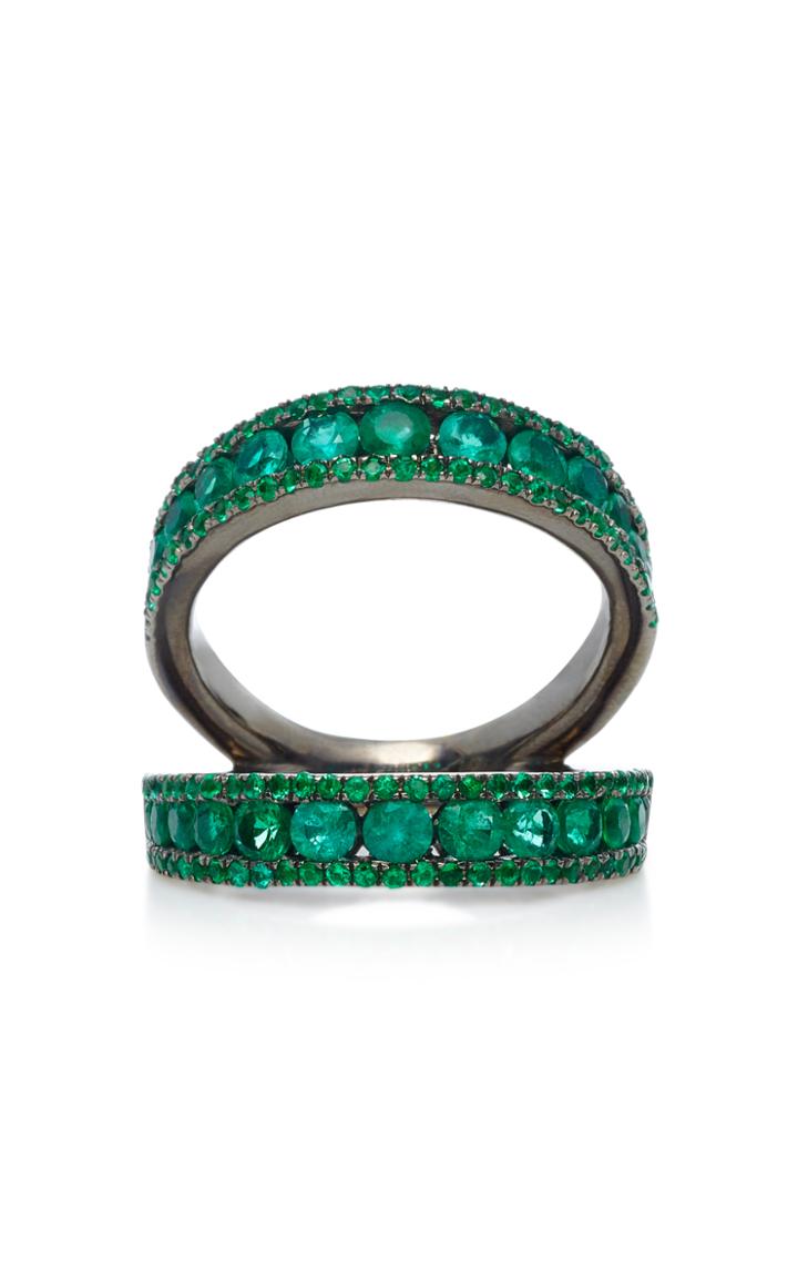 Colette Jewelry Double Twined Emerald Ring