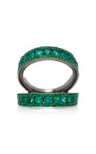 Colette Jewelry Double Twined Emerald Ring