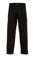 Bode High-waisted Cropped Linen Pants