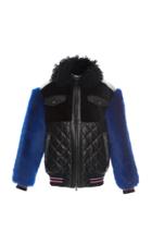Versace Lamb Skin Leather Puffer Jacket
