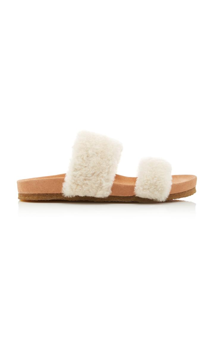 Tory Burch Sheldon Shearling Two-band Slide