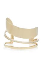 Lynn Ban Jewelry 14k Yellow Gold Orbit Channel Cuff