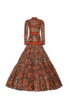 Moda Operandi Marc Jacobs Tiered Floral-print Silk Maxi Dress Size: 0