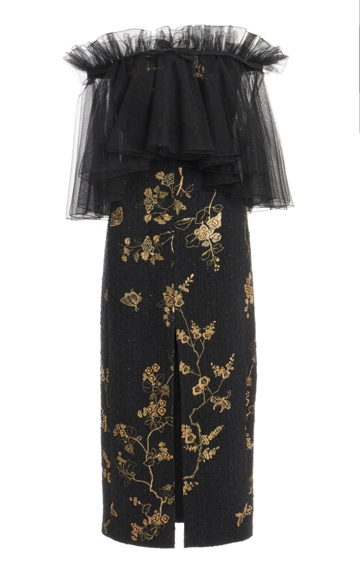 Moda Operandi Giambattista Valli Off-the-shoulder Sequined Dress